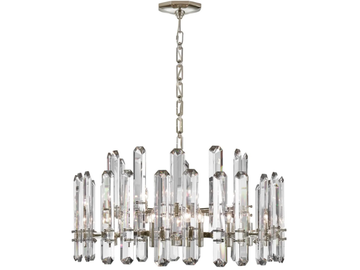 BONNINGTON - Large Chandelier in Polished Nickel with Crystal by Visual Comfort Europe - view 3
